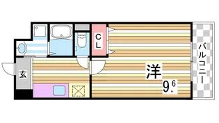 1Kの間取り画像