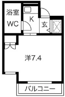 ベルトピア西宮北口I【1階】の間取り