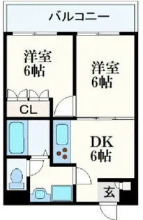 アルテシアン夙川【1階】の間取り