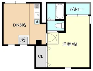 ユーコート鳴尾【2階】の間取り
