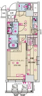ソルテラス甲子園口クレアスト【3階】の間取り