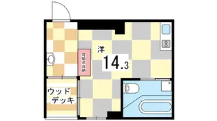 OAZO芦屋上宮川町【4階】の間取り