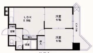 ハイツ・タナカ【1階】の間取り