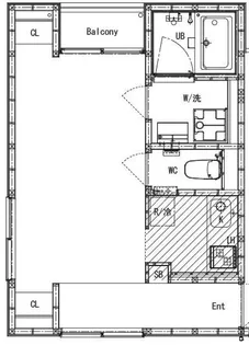 神戸甲南山手アパートメント【2階】の間取り