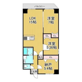 GROOVE上甲子園レジデンス【2階】の間取り