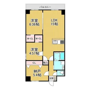 GROOVE上甲子園レジデンス【4階】の間取り