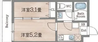 AILE青木II【4階】の間取り
