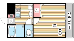 サンリット本山南【4階】の間取り