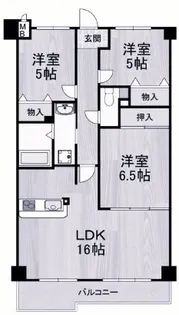 レフィナード【5階】の間取り