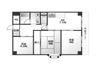 シティハイツ立花2【4階】の間取り