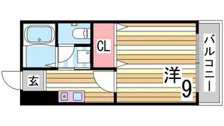 1Kの間取り画像