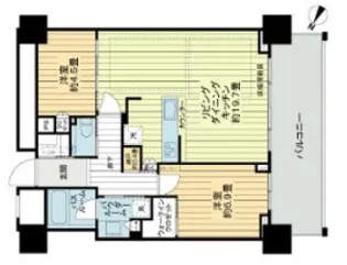 ベイシティタワーズ神戸WEST【7階】の間取り