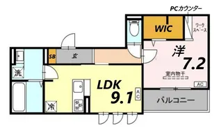 エルフォルク新神戸【3階】の間取り
