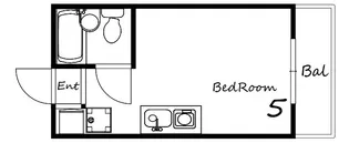 レジデンス北野【3階】の間取り