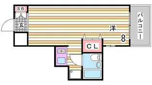 ロマネスク王子公園【2階】の間取り