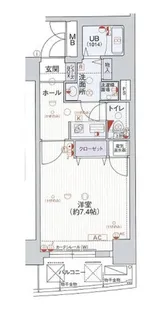 アスヴェル神戸元町【3階】の間取り
