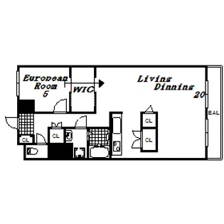 セルダン芦屋【3階】の間取り
