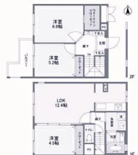 RA-ASHIYA【2階】の間取り