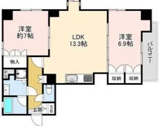 PACE MIKAGE【7階】の間取り