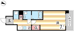 1Kの間取り画像