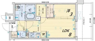 アドバンス三宮パルマ【14階】の間取り