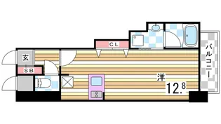 1Kの間取り画像