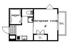福来西宮北口【1階】の間取り