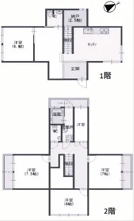 兵庫県西宮市仁川百合野町【一戸建】の間取り