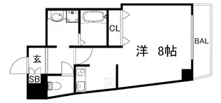 M’SGRANDEMINATOMOTOMACHI【5階】の間取り