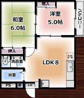 ピュアハウスナダ【2階】の間取り