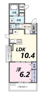 ミモザ【1階】の間取り