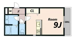 ヒカリロード【1階】の間取り