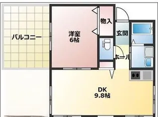 ヴィラ神仙寺【2階】の間取り
