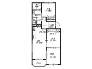 満池谷マンション【2階】の間取り