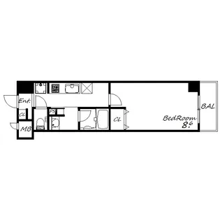 ネクサス西宮【4階】の間取り