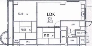 東朋第一マンション【1階】の間取り