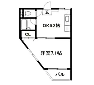 サニーハイツ【2階】の間取り