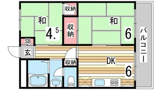 メゾン本山【1階】の間取り