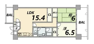 インペリアル南塚口ガーデンハウス【4階】の間取り