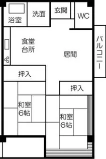 加島第2マンション【4階】の間取り