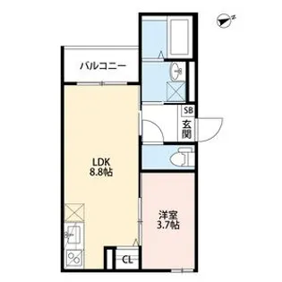 ciel甲子園(シエルコウシエン)【1階】の間取り