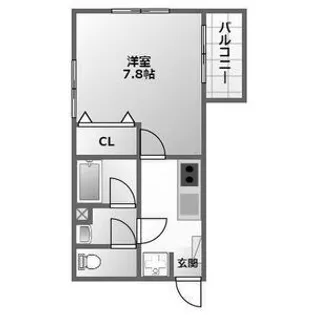 ロクサーヌ浜甲子園【2階】の間取り