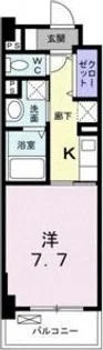 1Kの間取り画像
