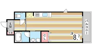 エル・セレーノ石屋川【1階】の間取り