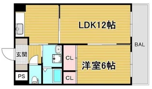 グローリー甲子園【2階】の間取り