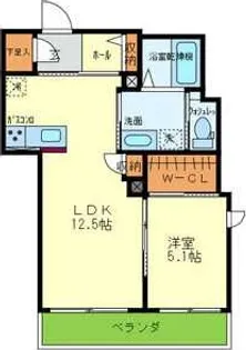 マシコット瓦林【2階】の間取り