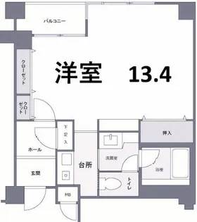 ルーア芦屋【2階】の間取り