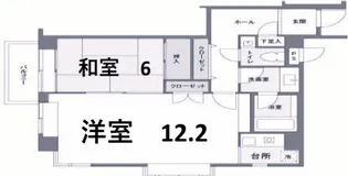 ルーア芦屋【2階】の間取り