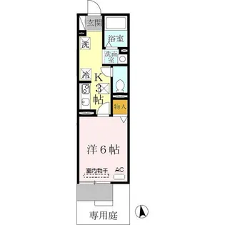 モナリエ園田【1階】の間取り