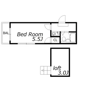 レオパレス深江第三【2階】の間取り